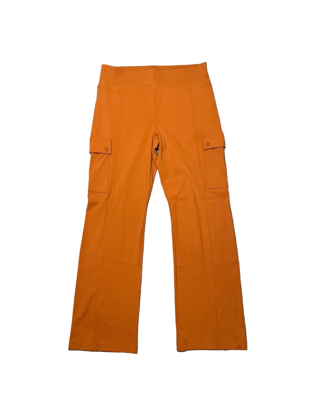 Athleta Delancey Straight Cargo Pants Nylon Stretch UPF 50+ Orange Size Large